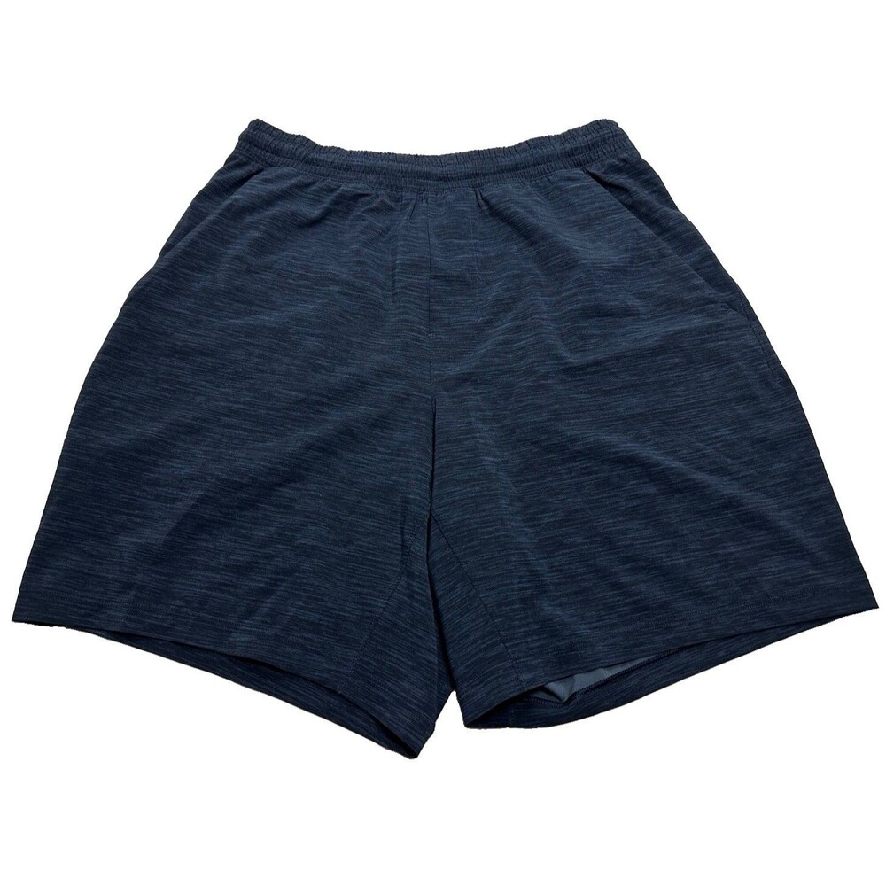 Lululemon Pace Breaker Short 7" Linerless Small  Heather Iron Blue True Navy